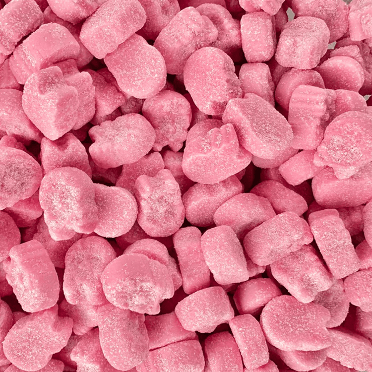 BUBS Sour Raspberry Micro Skulls
