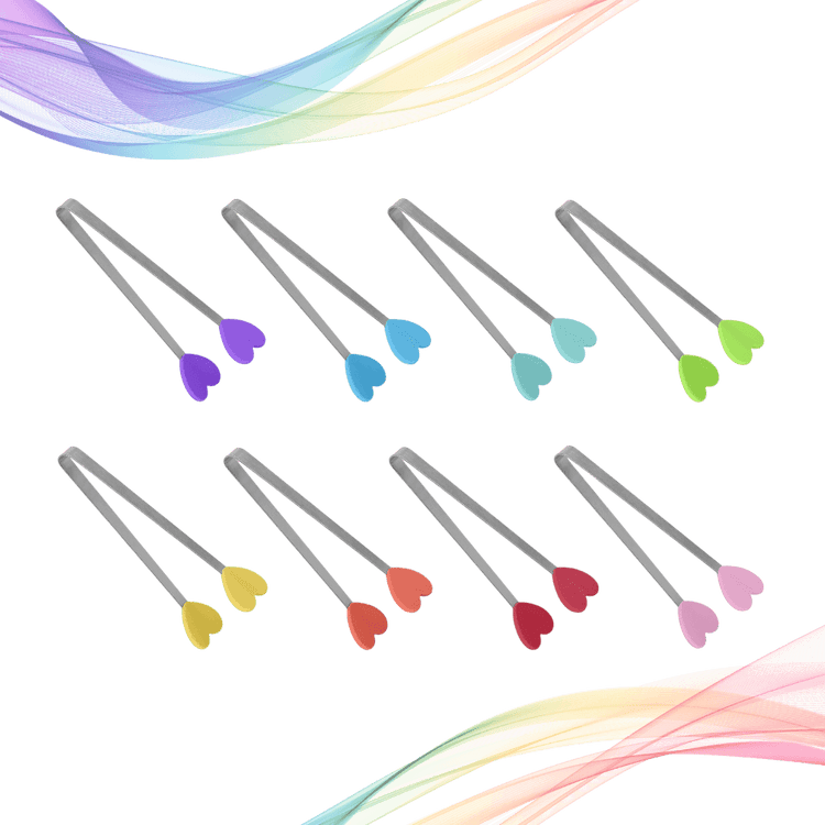 Rainbow Heart Tongs