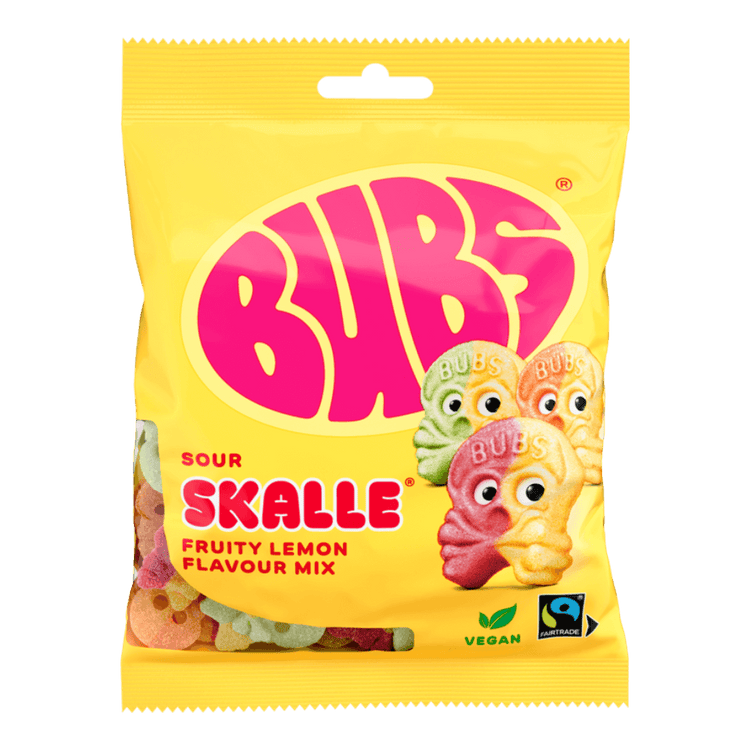 BUBS Sour Fruity Lemon Mix Skalle