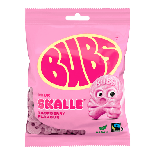 BUBS Sour Raspberry Skalle