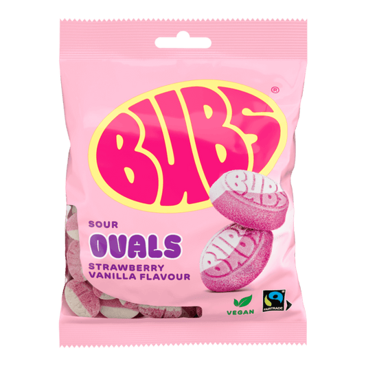 BUBS Sour Strawberry Vanilla Ovals