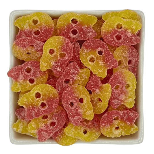 BUBS Sour Lemon Raspberry Mini Skulls