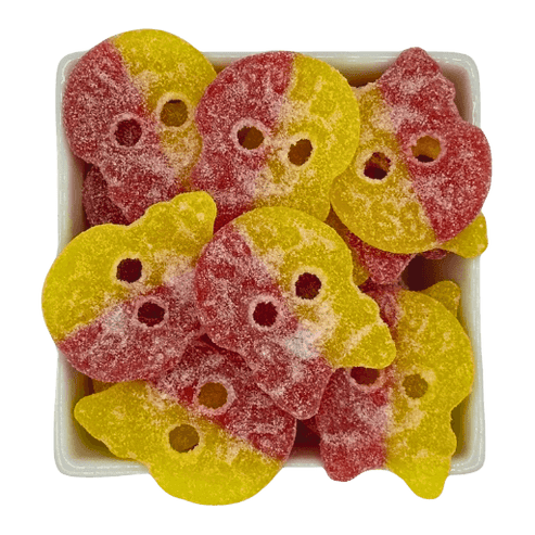 BUBS Sour Lemon Raspberry Skulls – Stir It Up Candies