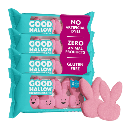 GoodMallow Pink Plant-Based Easter Bunny Marshmallows