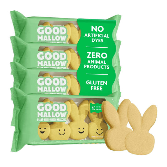 GoodMallow Yellow Plant-Based Easter Bunny Marshmallows