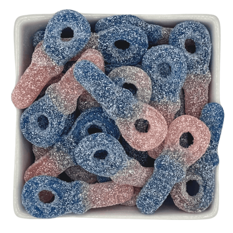 Sour Fizzy Bubblegum Pacifiers