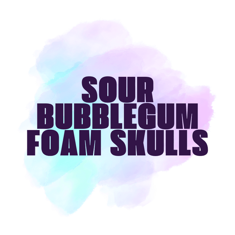 Sour Bubblegum Foam Skulls